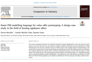 Smart PSS modelling language for value offer prototyping: A design case study in the field of heating appliance offers